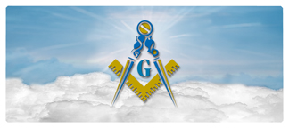 DNSEMP-L-370-BL Masonic Lodge Clouds Blue